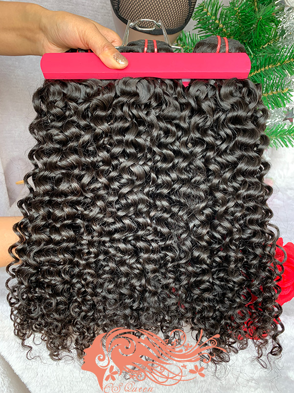 Csqueen 9A Jerry Curly Hair Weave 8 Bundles Unprocessed Virgin Human Hair - Click Image to Close